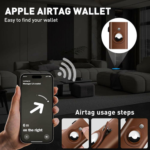 FLETUTE Slim Wallet for Men Pop-Up Credit Card Holder RFID Bifold
